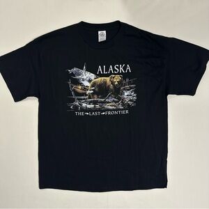 Alaska - The Last Frontier Black Men’s T-Shirt Size XL